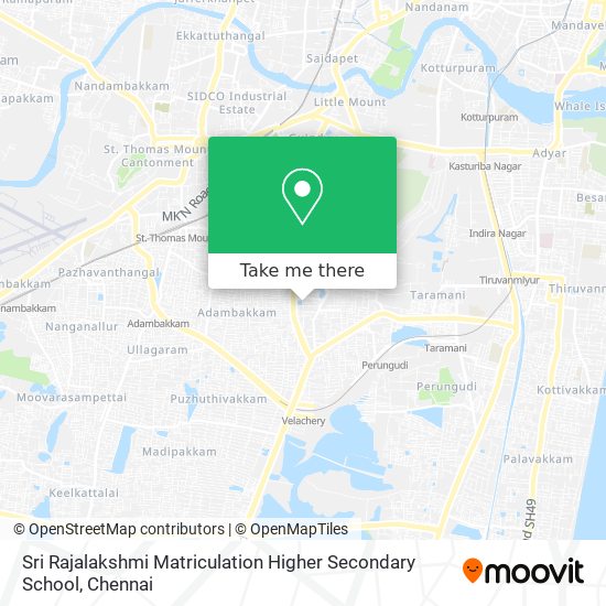 Sri Rajalakshmi Matriculation Higher Secondary School map