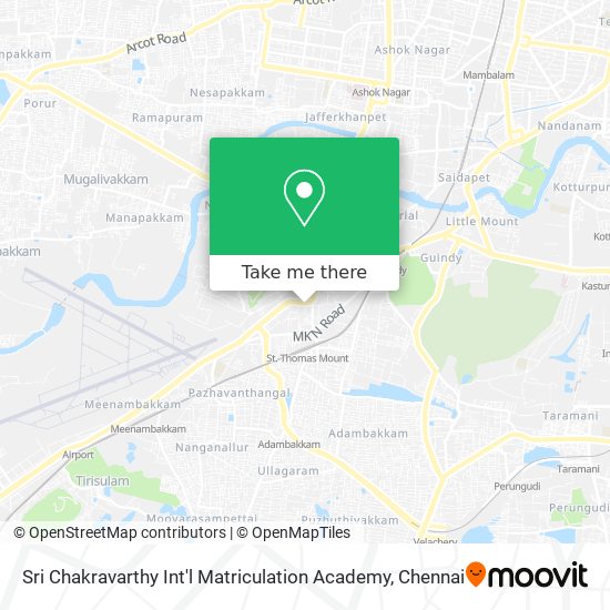 Sri Chakravarthy Int'l Matriculation Academy map