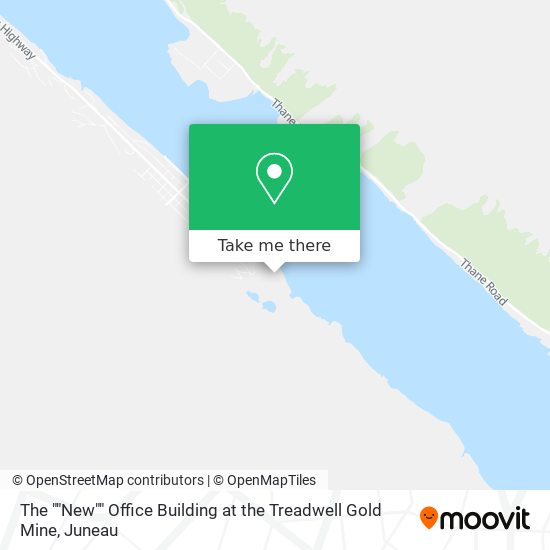 The ""New"" Office Building at the Treadwell Gold Mine map