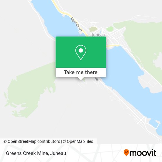Greens Creek Mine map