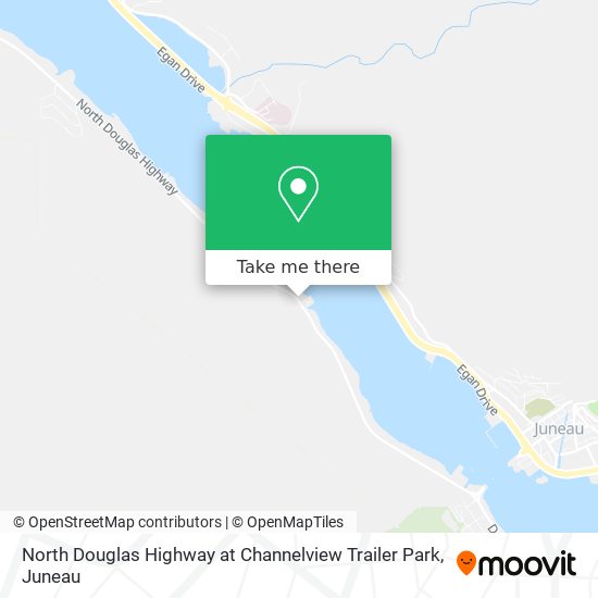 North Douglas Highway at Channelview Trailer Park map