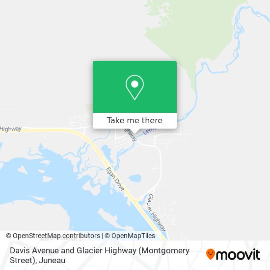 Davis Avenue and Glacier Highway (Montgomery Street) map
