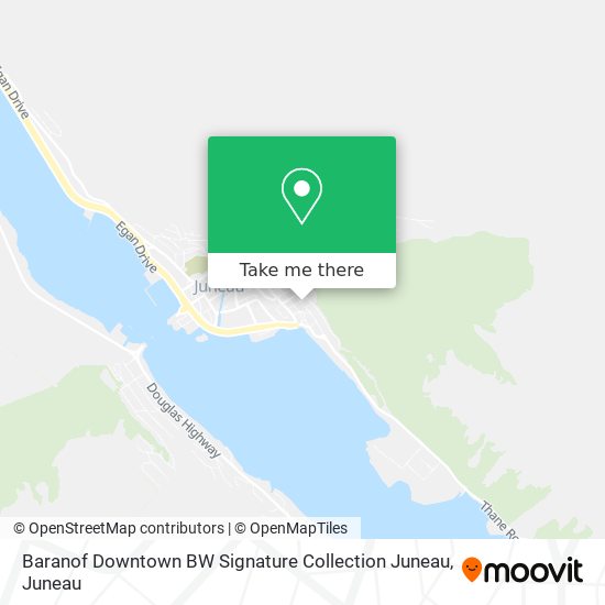 Baranof Downtown BW Signature Collection Juneau map