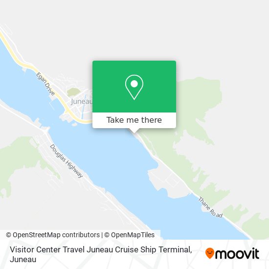 Visitor Center Travel Juneau Cruise Ship Terminal map