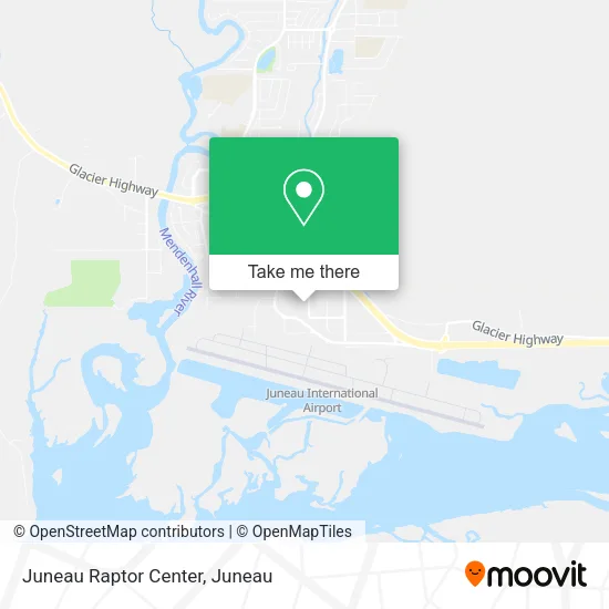 Juneau Raptor Center map