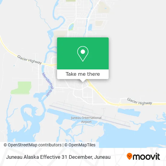 Mapa de Juneau Alaska Effective 31 December