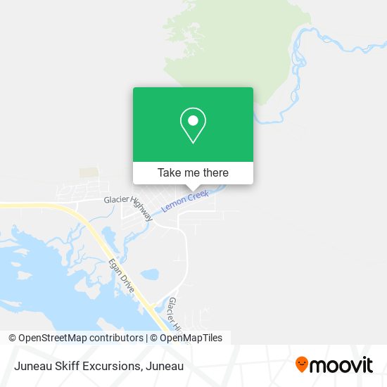 Juneau Skiff Excursions map