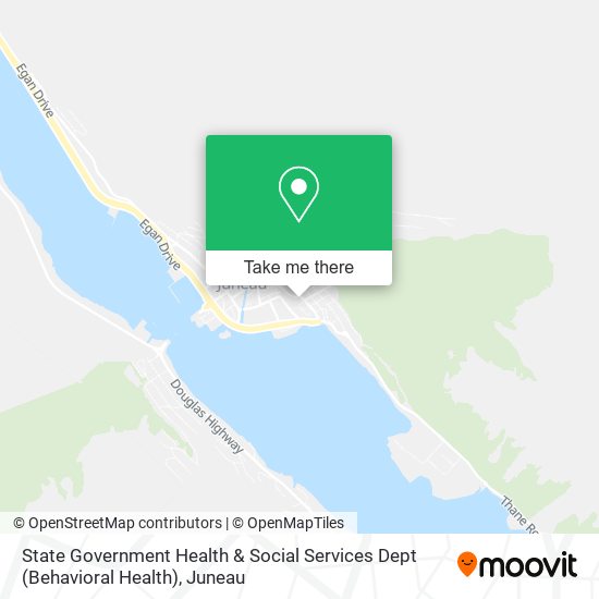 State Government Health & Social Services Dept (Behavioral Health) map