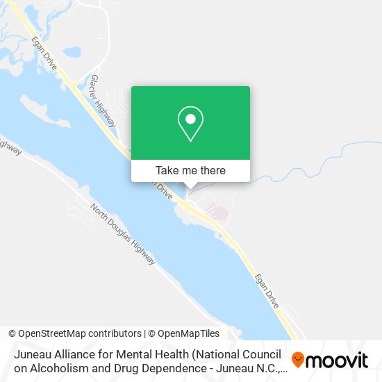 Juneau Alliance for Mental Health map