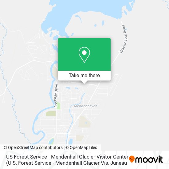 US Forest Service - Mendenhall Glacier Visitor Center map