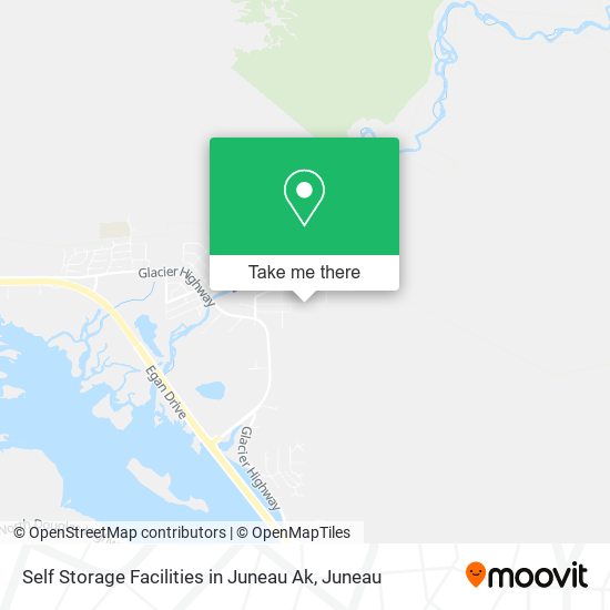 Self Storage Facilities in Juneau Ak map