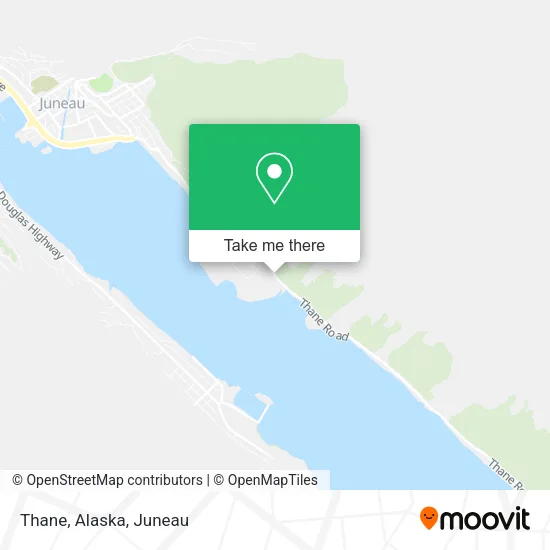 Thane, Alaska map