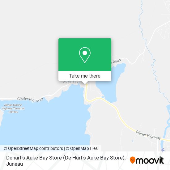 Dehart's Auke Bay Store (De Hart's Auke Bay Store) map