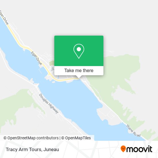 Tracy Arm Tours map