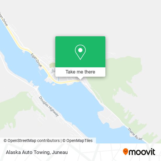 Alaska Auto Towing map