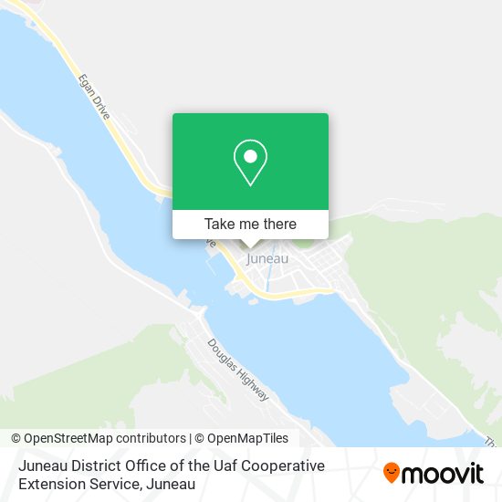 Juneau District Office of the Uaf Cooperative Extension Service map