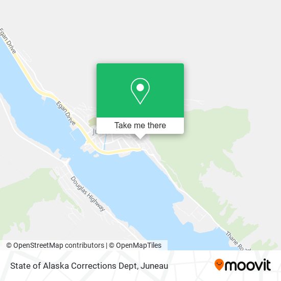 State of Alaska Corrections Dept map