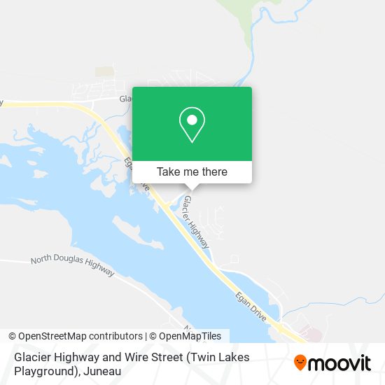 Glacier Highway and Wire Street (Twin Lakes Playground) map