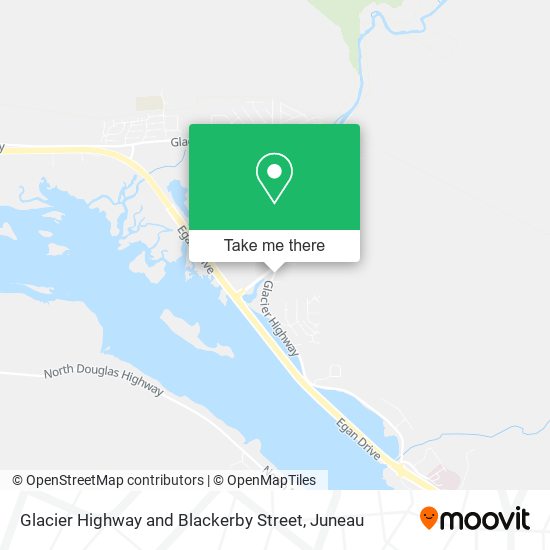 Glacier Highway and Blackerby Street map