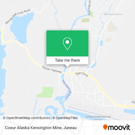 Coeur Alaska Kensington Mine map