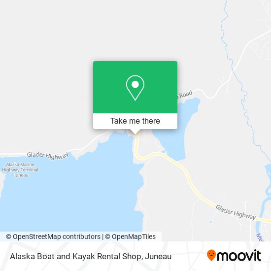 Alaska Boat and Kayak Rental Shop map