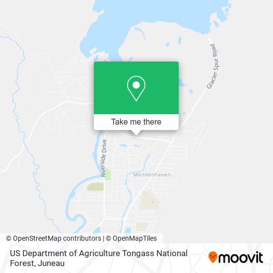 US Department of Agriculture Tongass National Forest map