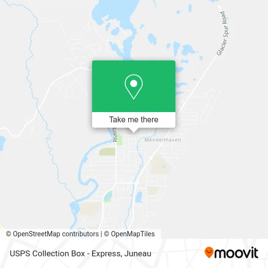 USPS Collection Box - Express map