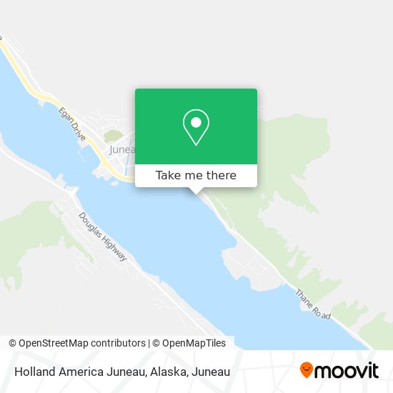 Holland America Juneau, Alaska map