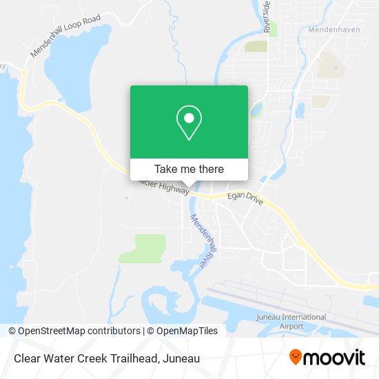 Clear Water Creek Trailhead map