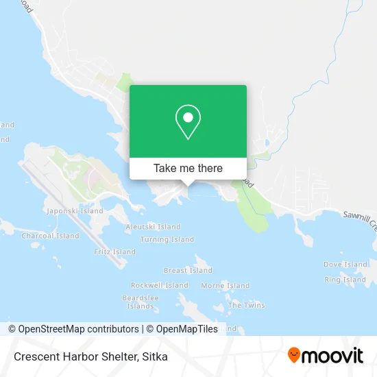 Crescent Harbor Shelter map