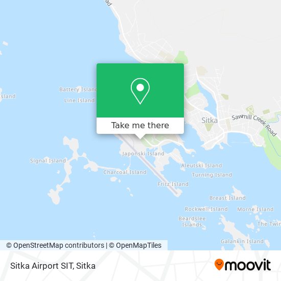 Mapa de Sitka Airport SIT