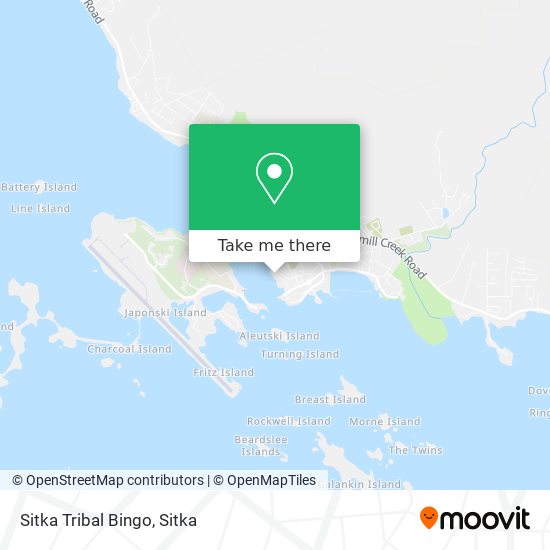 Sitka Tribal Bingo map