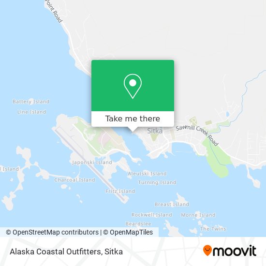 Alaska Coastal Outfitters map