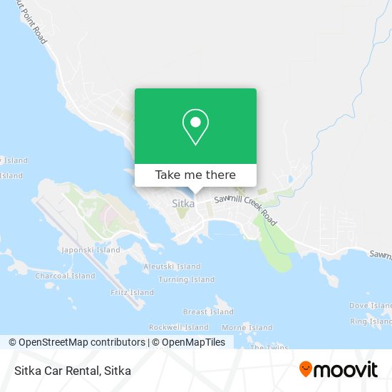 Sitka Car Rental map