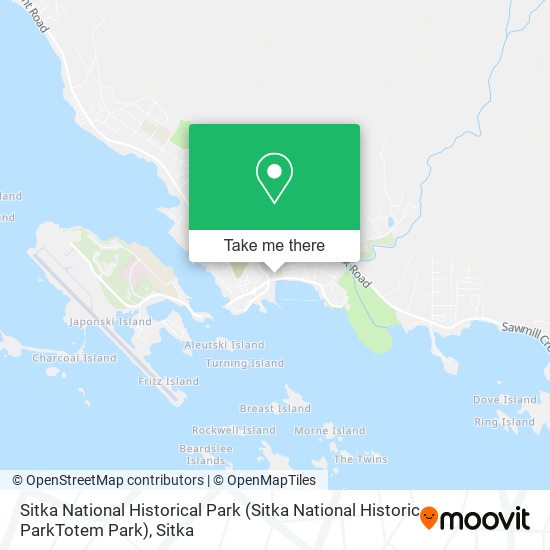 Sitka National Historical Park (Sitka National Historic ParkTotem Park) map