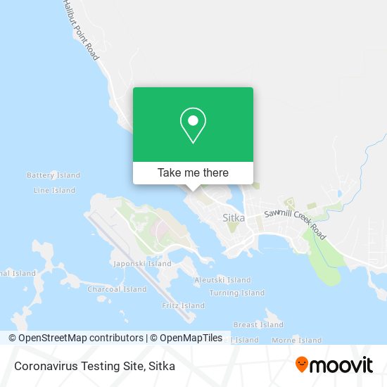 Coronavirus Testing Site map