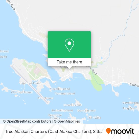 True Alaskan Charters (Cast Alaksa Charters) map