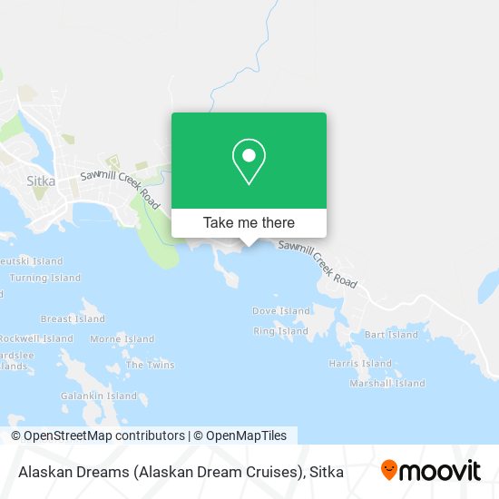 Alaskan Dreams (Alaskan Dream Cruises) map