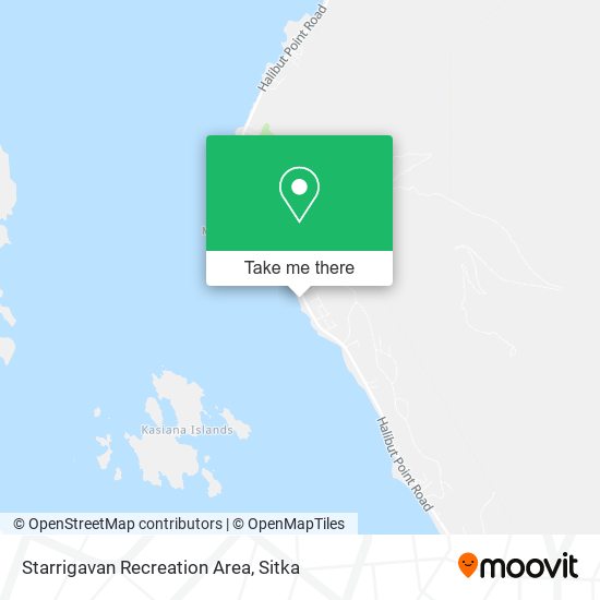 Starrigavan Recreation Area map