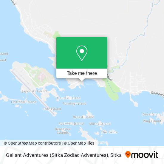 Gallant Adventures (Sitka Zodiac Adventures) map