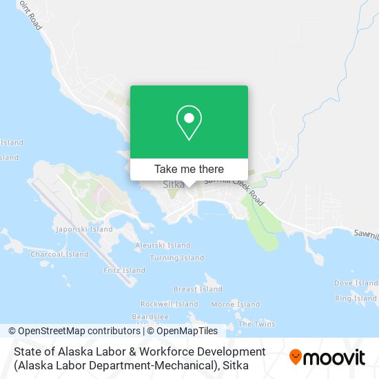 State of Alaska Labor & Workforce Development (Alaska Labor Department-Mechanical) map