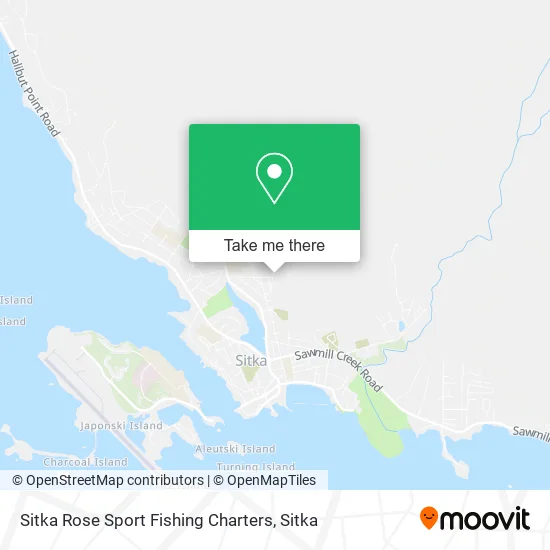Sitka Rose Sport Fishing Charters map