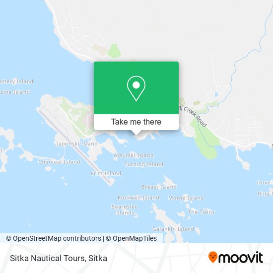 Sitka Nautical Tours map