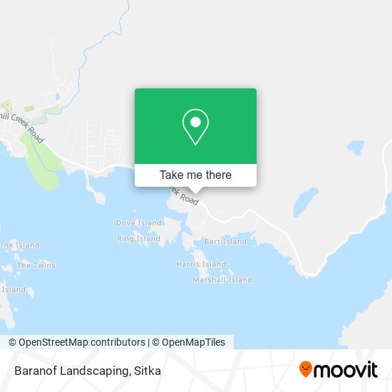 Mapa de Baranof Landscaping