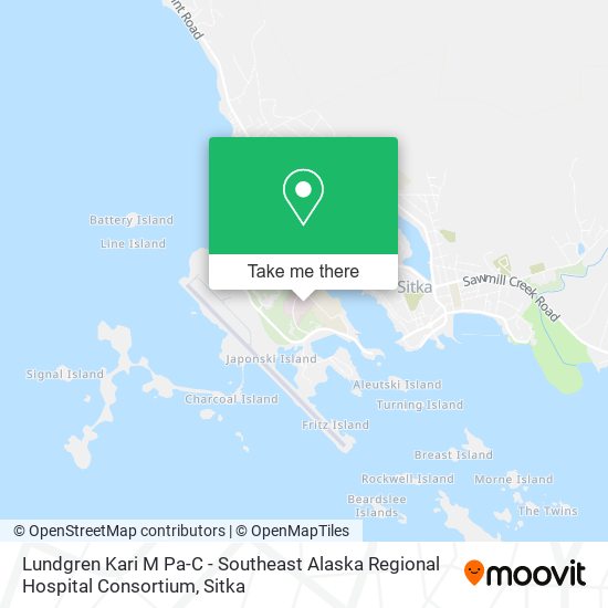 Lundgren Kari M Pa-C - Southeast Alaska Regional Hospital Consortium map