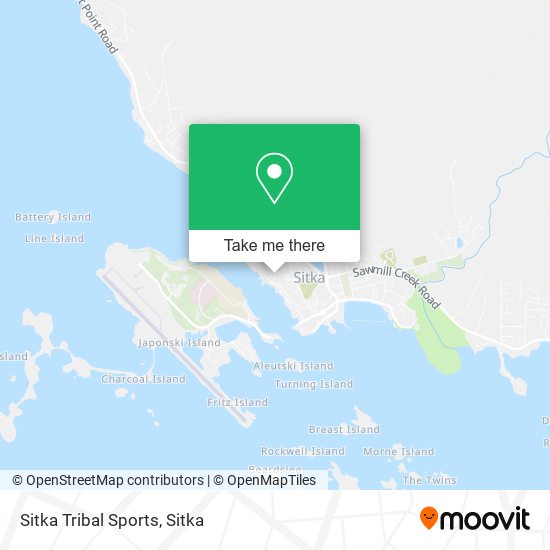 Sitka Tribal Sports map