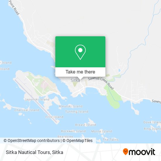 Mapa de Sitka Nautical Tours