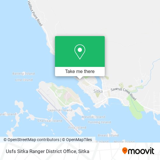 Usfs Sitka Ranger District Office map