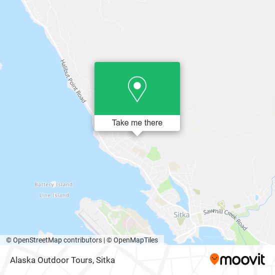 Alaska Outdoor Tours map