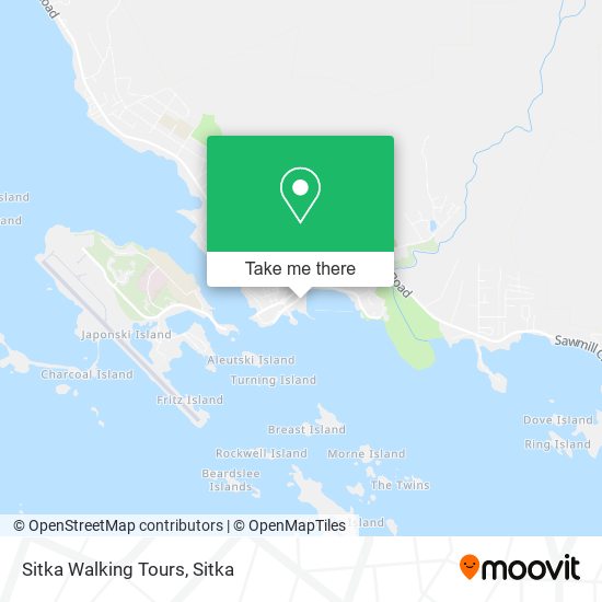 Mapa de Sitka Walking Tours